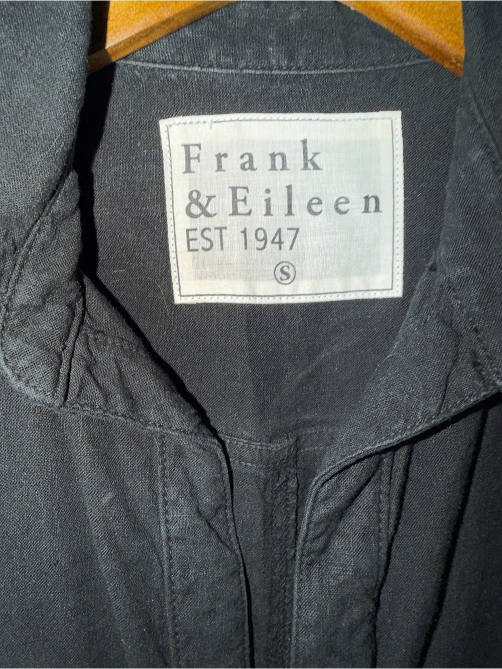 Frank & Eileen Ireland Black Button-Up Collared Jumpsuit - Picture 2 of 9